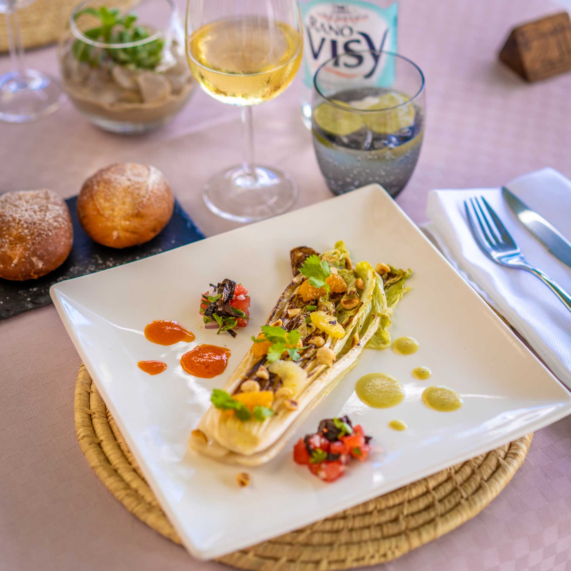 Plat d'un restaurant des hôtels Palissandre Madagascar