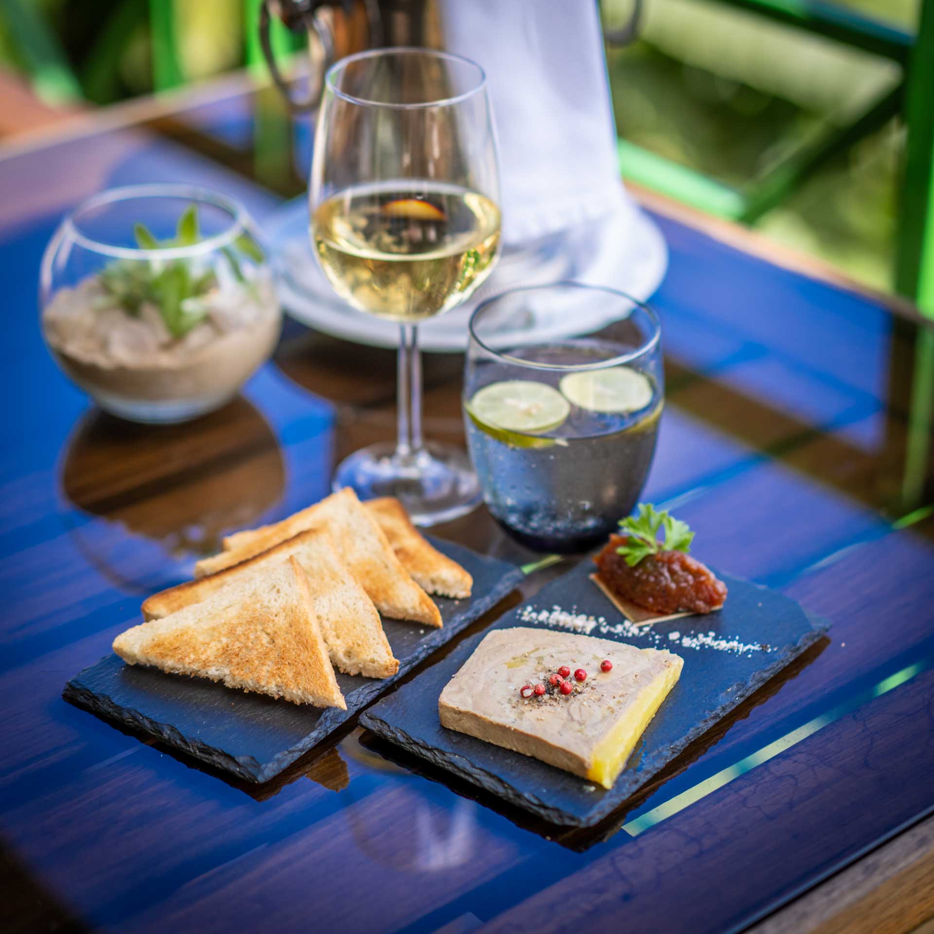 Plat d'un restaurant des hôtels Palissandre Madagascar