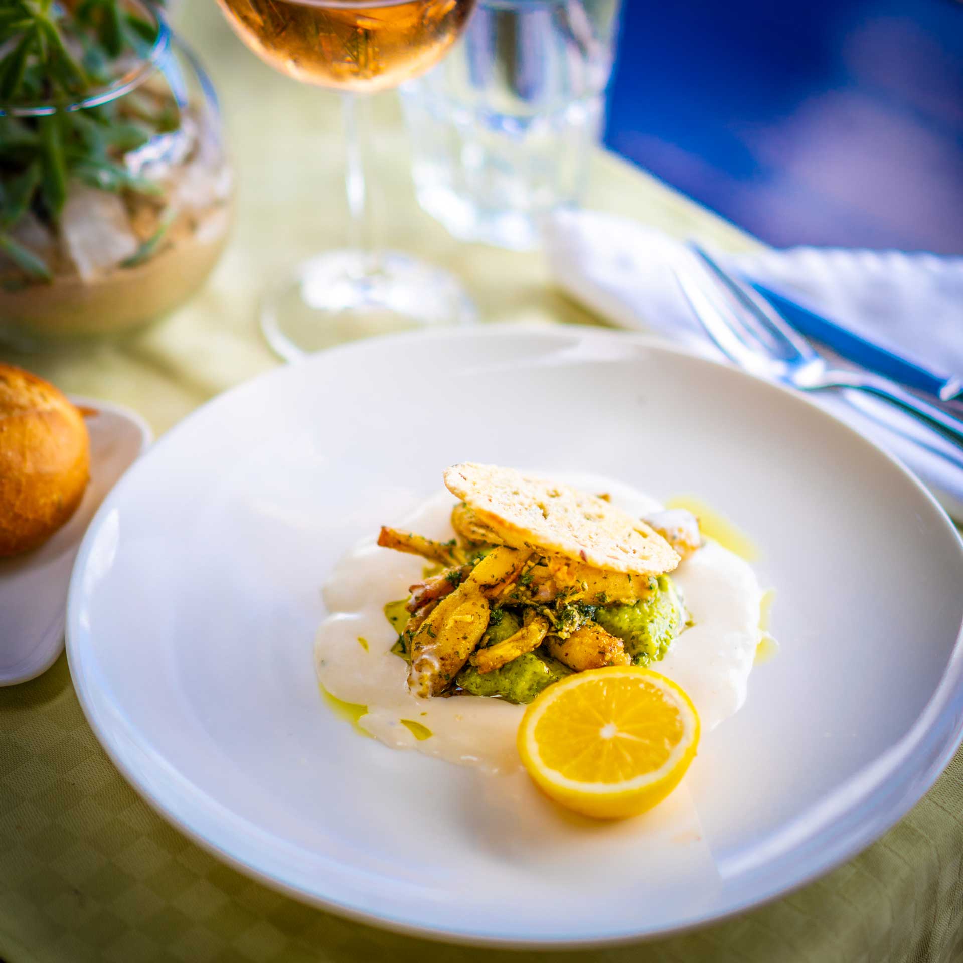 Plat d'un restaurant des hôtels Palissandre Madagascar