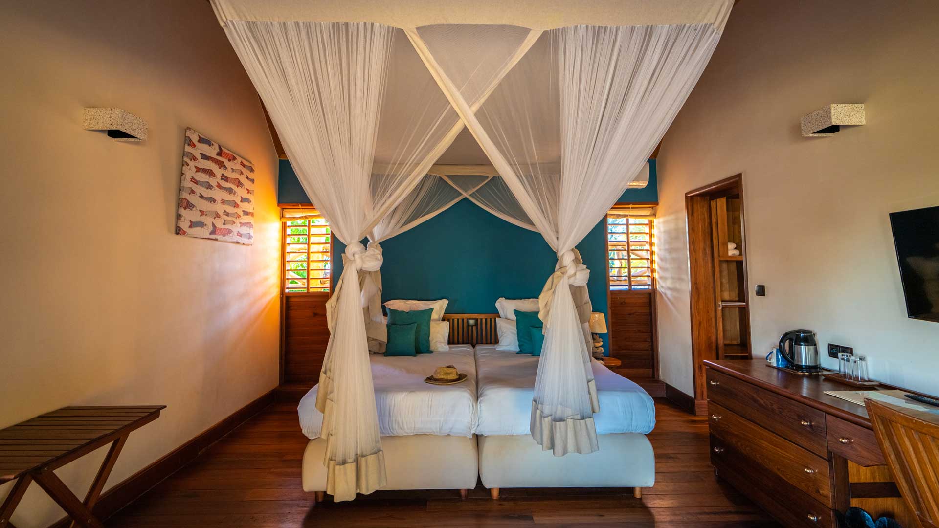 Suite de l'hôtel Palissandre Morondava, Madagascar