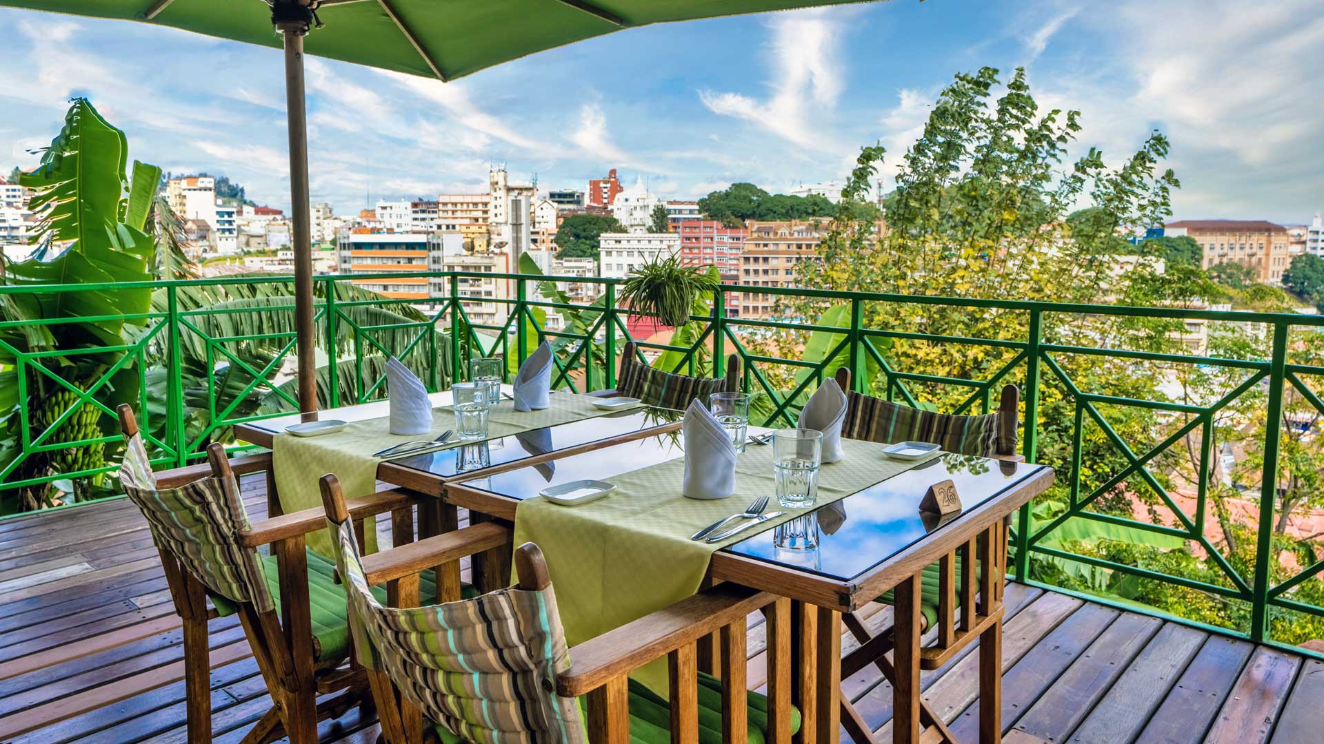 Restaurant de l'hôtel Palissandre Antananarivo, Madagascar